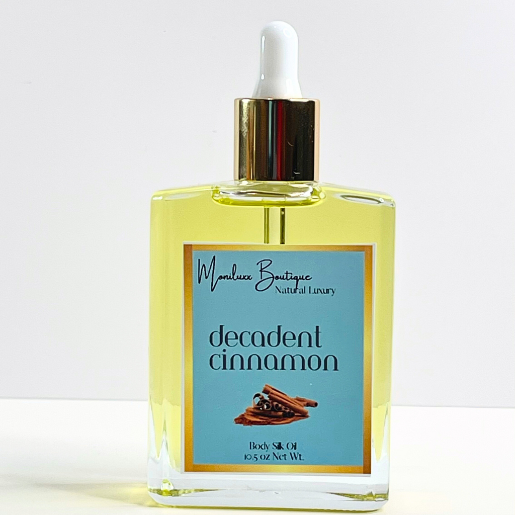 10oz Body Silk Oil - Decadent Cinnamon