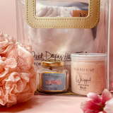 Clear Handbag Gift Set - Blush - Moniluxx Boutique