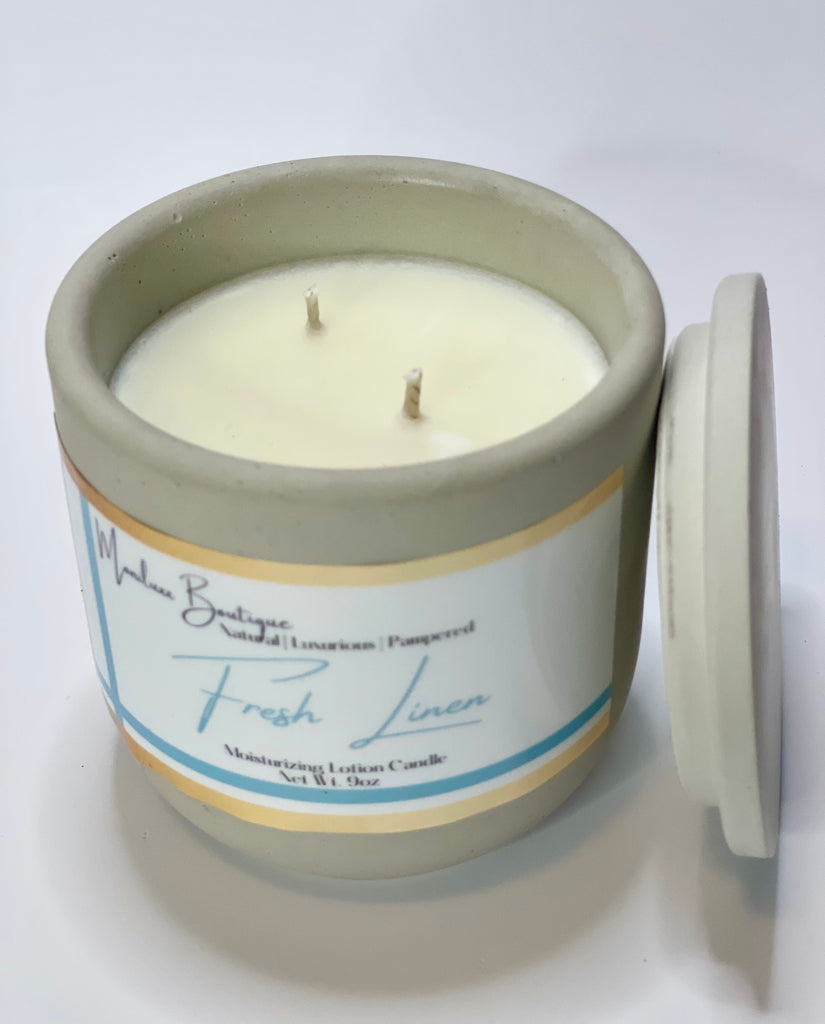 Lotion Candle | Fresh Linen - Moniluxx Boutique