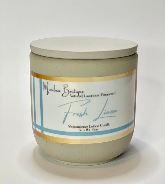 Lotion Candle | Fresh Linen - Moniluxx Boutique