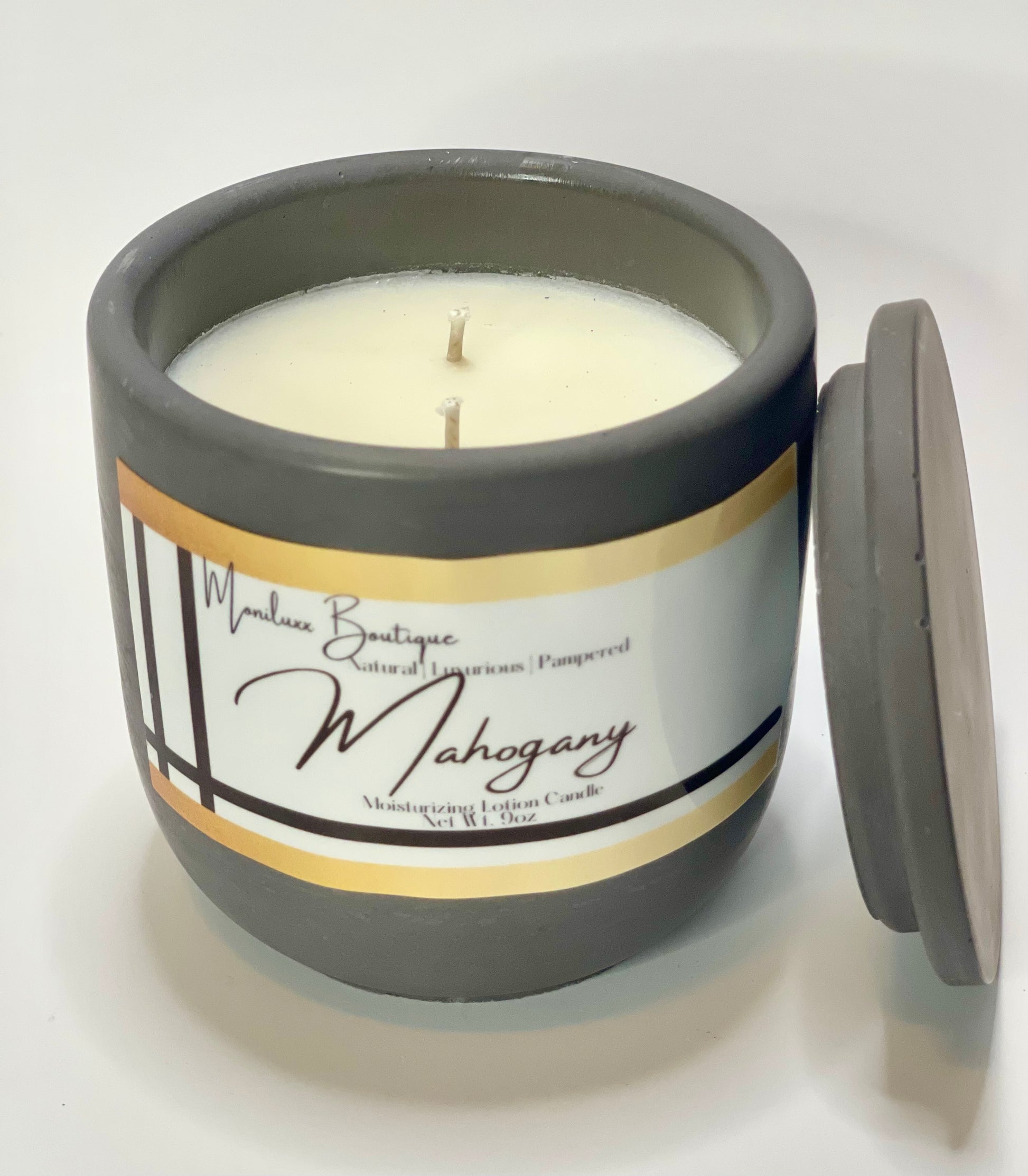Lotion Candle | Mahogany - Moniluxx Boutique