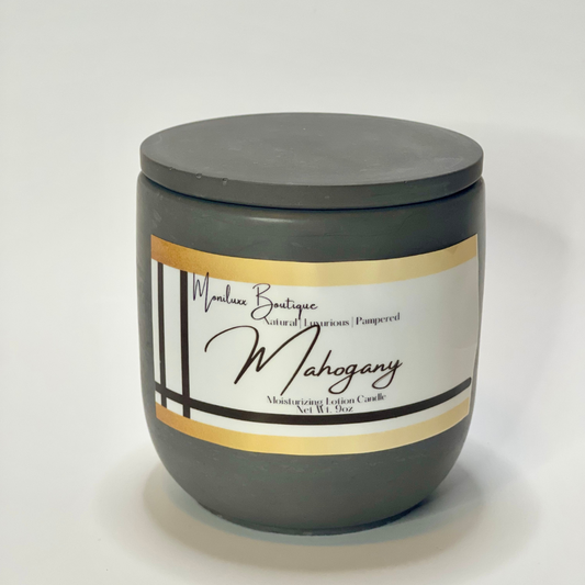 Lotion & Massage Oil Candle - Mahogany - Moniluxx Boutique