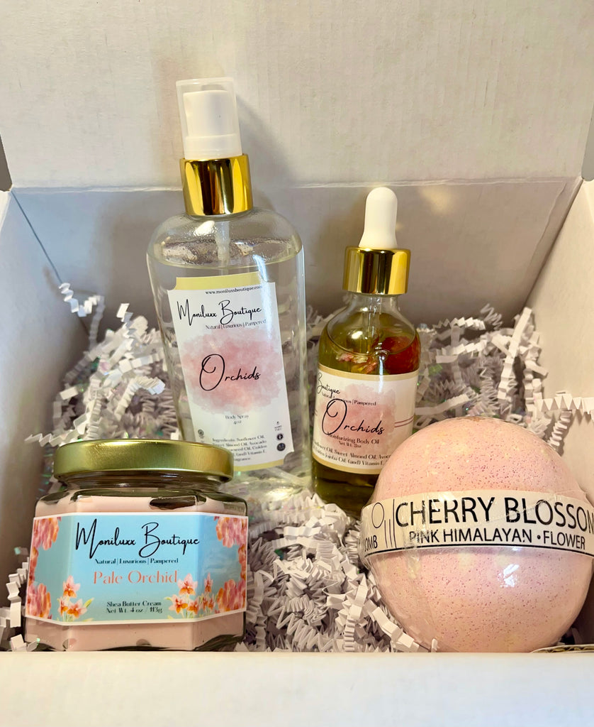 Pink Orchids Gift Set - Moniluxx Boutique